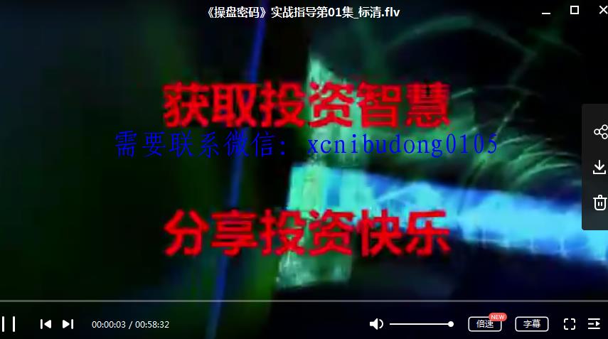 蓝狐国际金融学院王云斌操盘密码交易指导高清视频课程